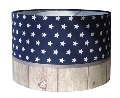 Kinderlamp stars blue &amp; wood