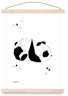 Poster geometric panda