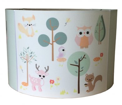 Kinderlamp pastel forest friends 