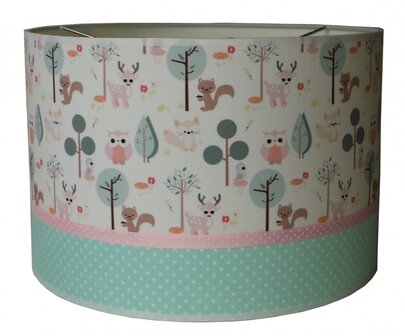 Kinderlamp little  forest friends  pastel 