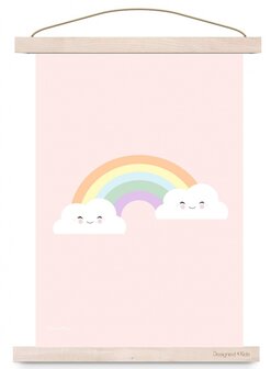 poster pastel cloud &amp; rainbow