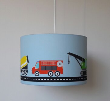 Kinderlamp voertuigen blauw D4K