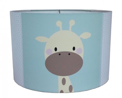 Kinderlamp giraffe geel  en beertje bruin mint