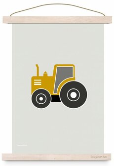 poster oker voertuigen tractor