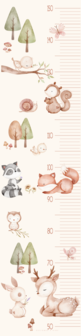 Groeimeter Poster woodland friends