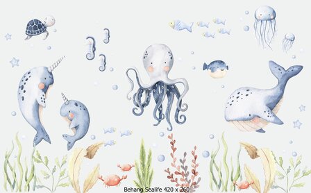 behang sealife 420 x 260