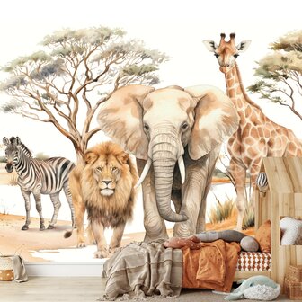 Safari Dieren Behang