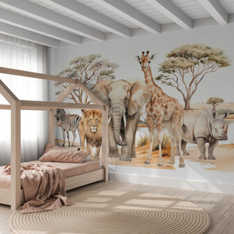 Safari Dieren Behang