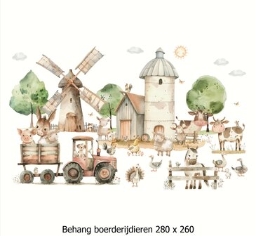 Boerderij Leven Behang