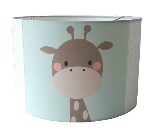 Kinderlamp giraffe en beertje mint