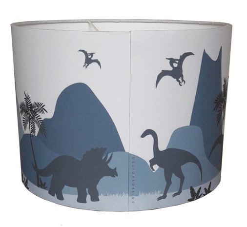 Kinderlamp  dino blauw