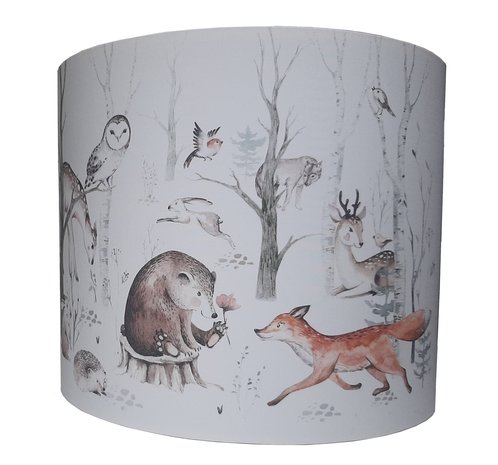 Wandlamp dieren in het bos